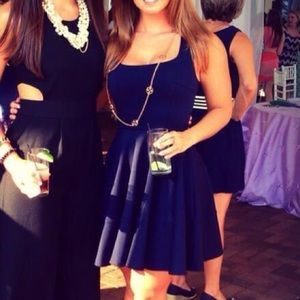Navy Skater Dress